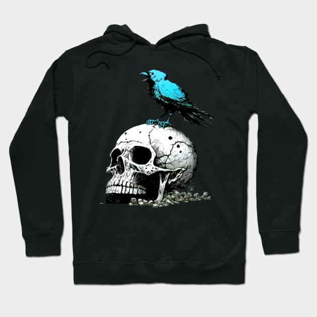 The Blue Bird Social Media is Dead to Me, No. 1 on a Dark Background Hoodie by Puff Sumo